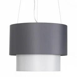 Alaska lampadario in tessuto grigio d40xh30 cm
