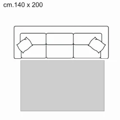 Ambience 15 tappeto cm 140 x 200 anallergico antiacaro antiscivolo