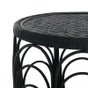 Anil tavolino da caffà in rattan nero d60xh45 cm