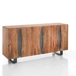 Anubi madia 3 ante realizzata in legno massello di acacia cm.h80 l170 p45