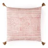 Arae cuscino rosa rivestimento cotone 100% sfoderabile 45x45 cm