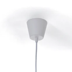 Arca lampadario in polipropilene bianco opaco con filo regolabile d40 h30 cm