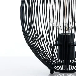 Arcon lampada da tavolo con paralume in filo di acciaio d25 h26 cm