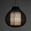Aritha black lampadario da interno/esterno in lidi colore nero d60xh60 cm
