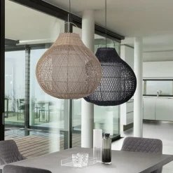Aritha natural lampadario da interno/esterno in lidi colore naturale d60xh60 cm