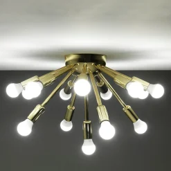 Astra lampadario / applique in metallo oro lucido d43 h29 cm