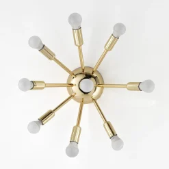 Astra lampadario / applique in metallo oro lucido d38 h29
