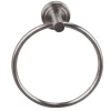 Basic portasalviette ad anello da parete in metallo inox satinato ø16 p6