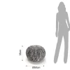 Blend pouf rivestimento 100% cotone grigio d50xh35 cm