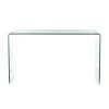 Bridg 125 consolle in vetro curvato 125x40xh70 cm