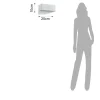 City big applique in alluminio bianco opaco 25x10 h10 cm