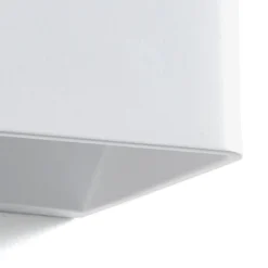 City big applique in alluminio bianco opaco 25x10 h10 cm