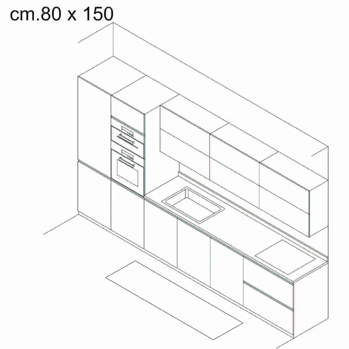 City globe 02 tappeto corsia 100% polipropilene cm 80 x 150