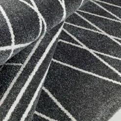 City grey black 15 tappeto 100% polipropilene cm 133 x 190