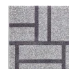 City grey black 09 tappeto bagno scendiletto cm 60 x 110