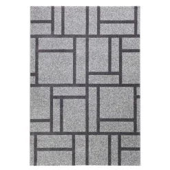 City grey black 09 tappeto bagno scendiletto cm 60 x 110