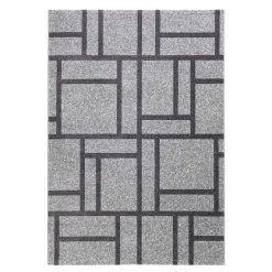 City grey black 11 tappeto 100% polipropilene cm 133 x 190