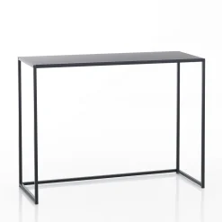 Consolle Doppia THIN in Acciaio Antracite Opaco Grande, 100x40xh77.5 Piccola, 90x38xh67.5 cm