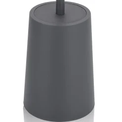 Cris portaspazzolino toilette in abs di colore grigio d13 h18/36.5 cm