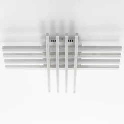 Cross white plafoniera / applique led in metallo bianco opaco 60x40 h13 cm