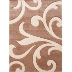 Damasko cream tappeto intagliato a mano 140 x 190 cm