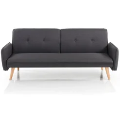 Dede divano - letto schienale reclinabile 3 posizioni (divano / relax / letto) tessuto di colore grigio l190 p90 h80