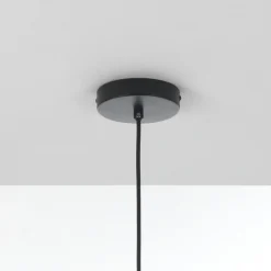 Devon lampadario in metallo verniciato nero e ottone con cavo regolabile 82x40 h50 cm