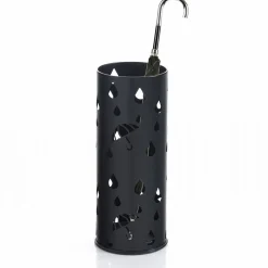 Dew portaombrelli in acciaio nero opaco d19xh49.5 cm