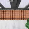 Dido zerbino runner in fibre di cocco con retro antiscivolo pvc colore naturale 40x120x2 cm
