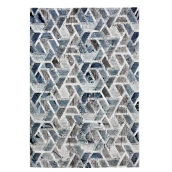 Elegant blue 03 tappeto 100% polipropilene cm 133 x 190
