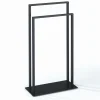 Emori colonna porta asciugamani in acciaio nero opaco 45x20xh81 cm