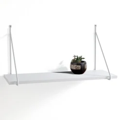 Fast white mensola da parete bianco opaco 60x22xh30 cm