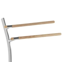 Feo portasciugamani da bagno in acciaio cromato 43x20xh88 cm