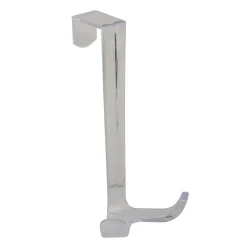 Furbo gancio appendiabiti per porta in plastica trasparente 10x10xh18 cm