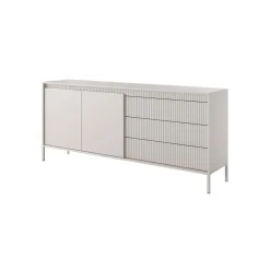Gharbo beige madia 2 ante 3 cassetti colore beige opaco dogato cm h814 l1871 p395
