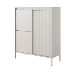 Gharbo beige mobile alto 3 ante colore beige opaco dogato cm h1234 l1035 p395