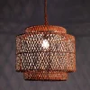 Great lampadario in rattan d55xh47 cm