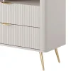 Gretha beige libreria colore beige opaco 2 cassetti h1938 l882 p38