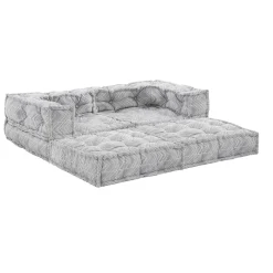 Ikat grey divano 2 posti outdoor tessuto waterproof cm. l.150 p.75 h.60 colore grigio