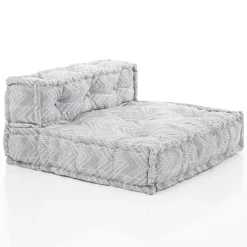 Ikat grey elemento centrale outdoor tessuto waterproof cm. l.75 p.75 h.40 colore girgio