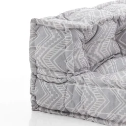 Ikat grey elemento centrale outdoor tessuto waterproof cm. l.75 p.75 h.40 colore girgio