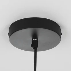 Industrial b lampadario officina in acciaio nero e oro opaco d25xh25 cm
