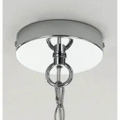 Jewel silver ring lampadario 6 luci h70 d50 cm