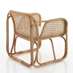 Kamala poltroncina con braccioli da interno/esterno in rattan 65x68xh76 cm