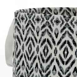 Kataam b&w cesto borsa shopper 100% cotone realizzata a mano d35xh50 cm