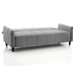 Kiry divano letto pratico meccanismo tessuto grigio divano l205 p83 h86 letto l180 p110 h45