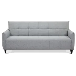 Kiry divano letto pratico meccanismo tessuto grigio divano l205 p83 h86 letto l180 p110 h45