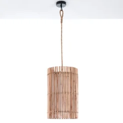 Lahad lampadario in rattan colore naturale per interno/esterno d28xh46 cm