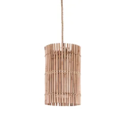 Lahad small lampadario in rattan colore naturale per interno/esterno d21xh35 cm