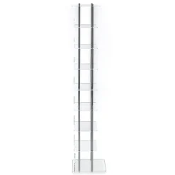 Latina porta cd a colonna in metacrilato trasparente h117 l24 p21 cm